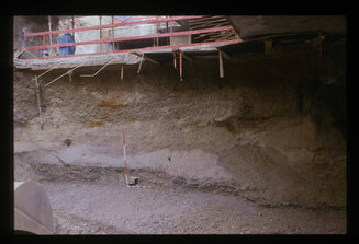 <em>Place de l'Homme de Fer - Paléochenaux (Fouille 1991-1993) - Crédits : JJS</em>